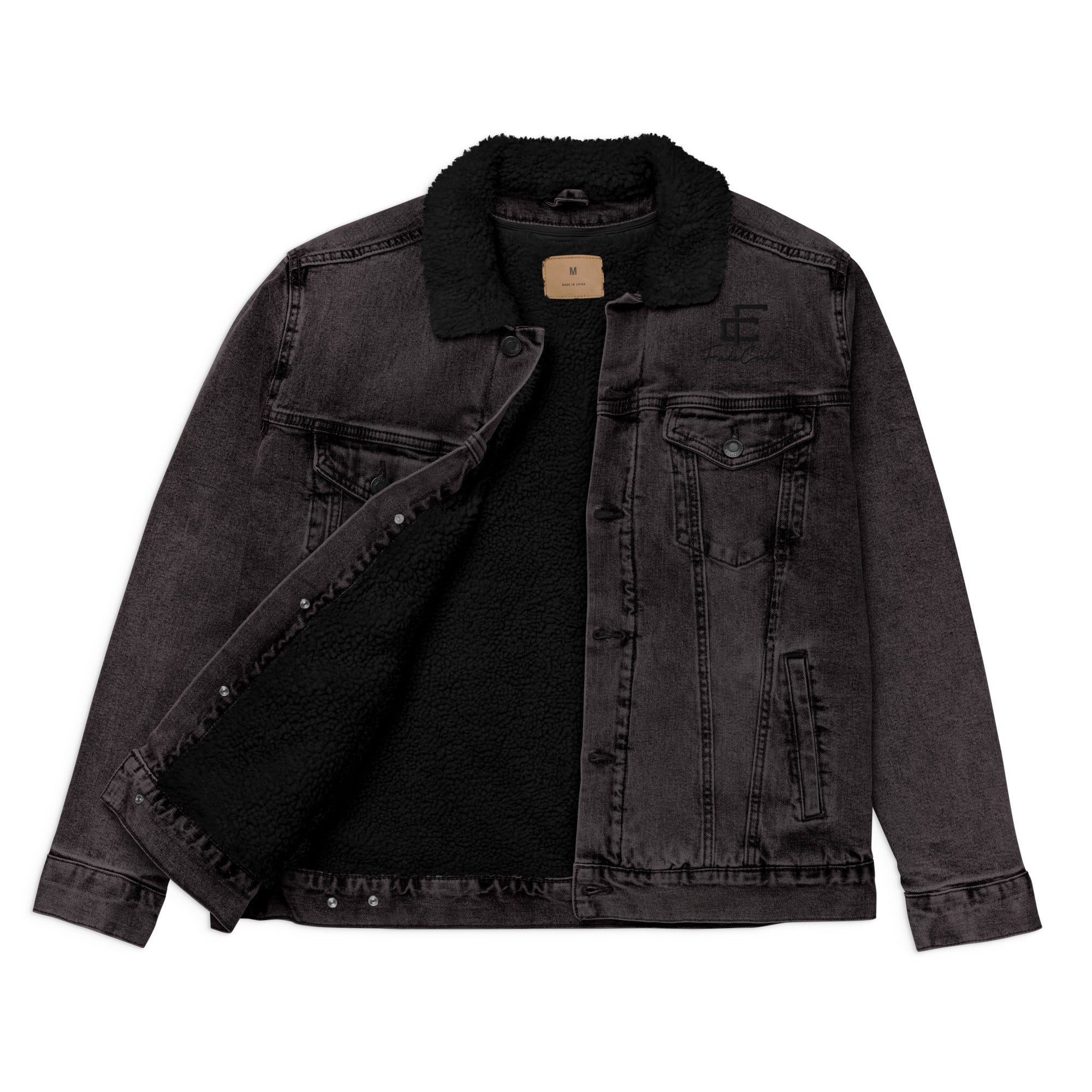 Night Chill Unisex denim sherpa jacket