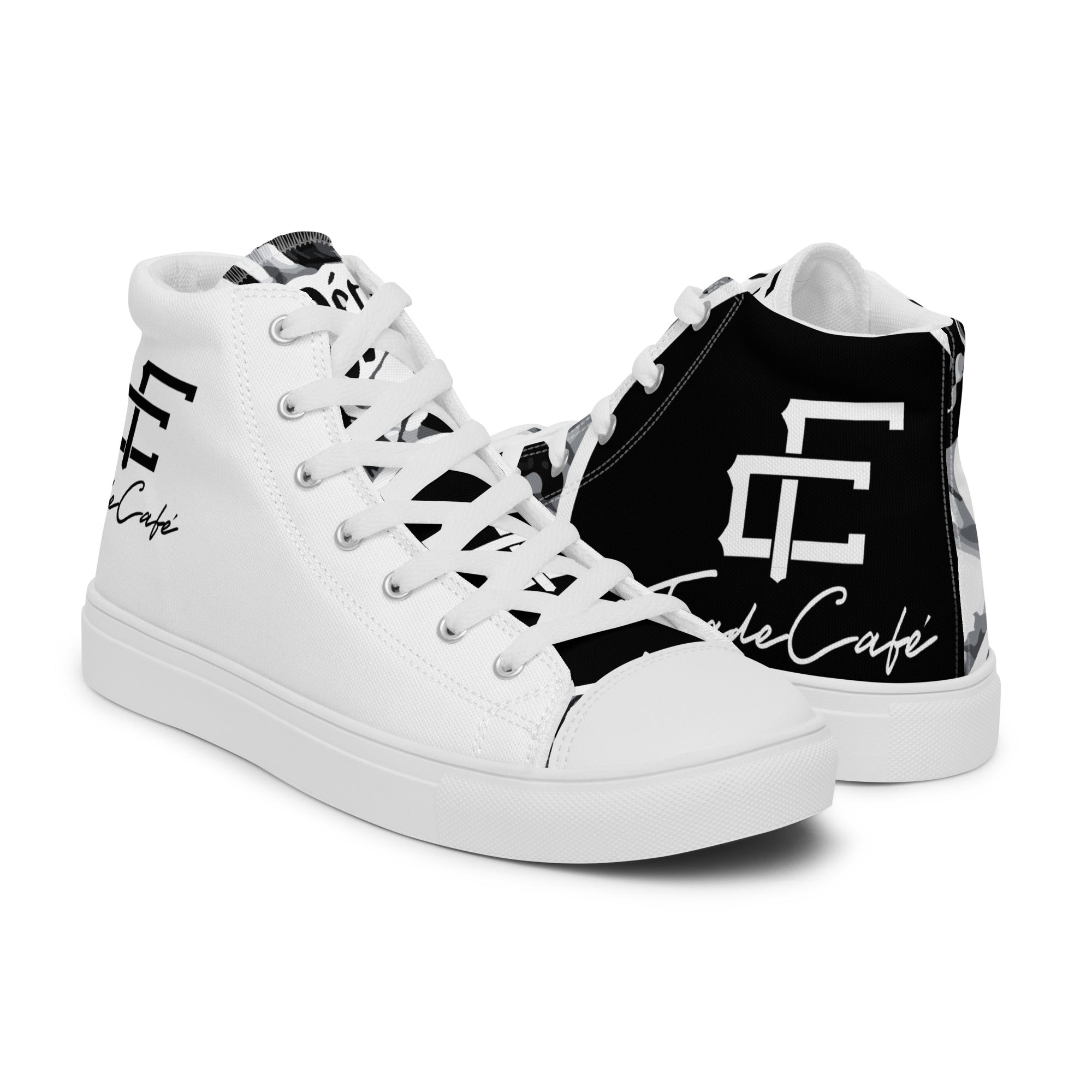 Deep Trip Men’s high top canvas shoes