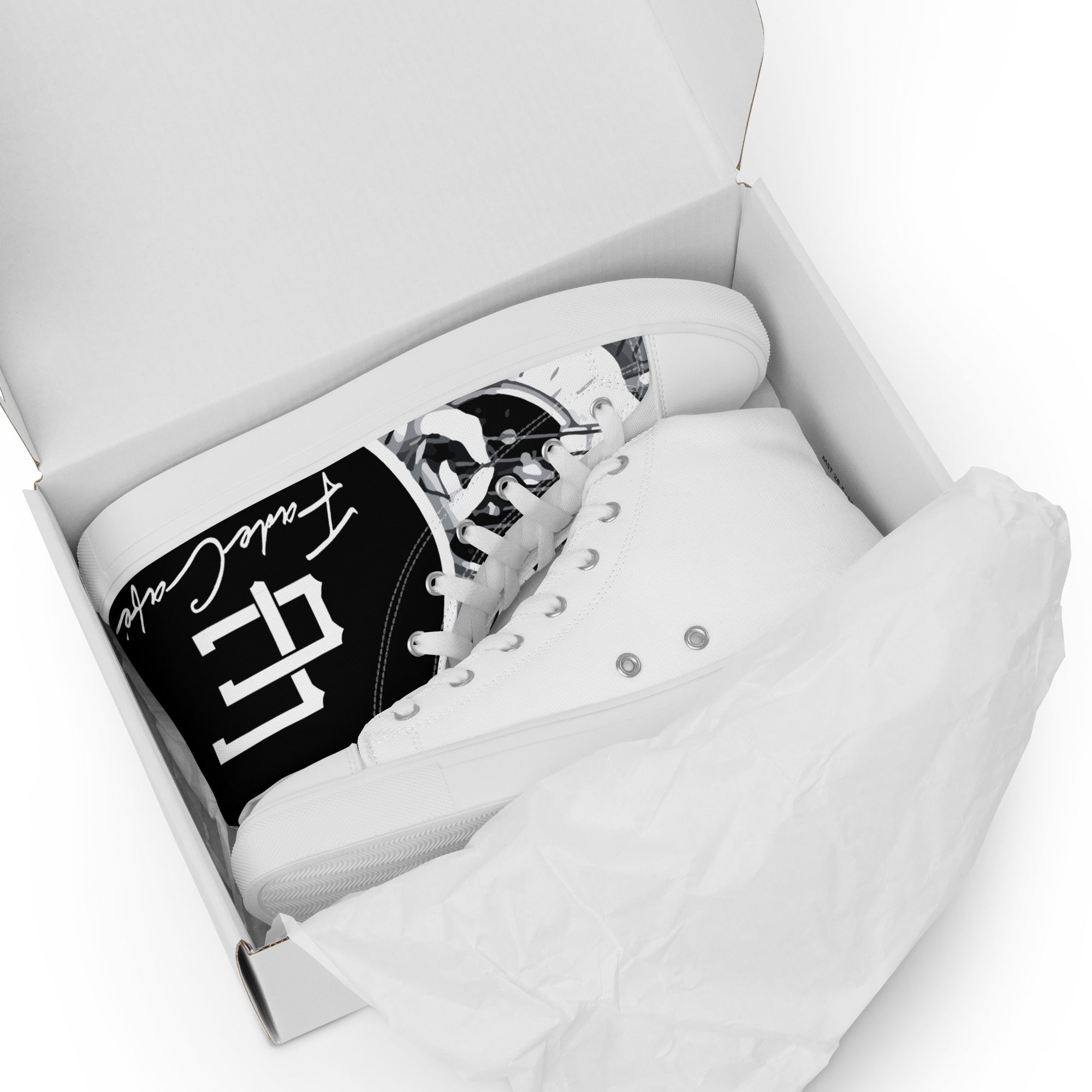 Deep Trip Men’s high top canvas shoes