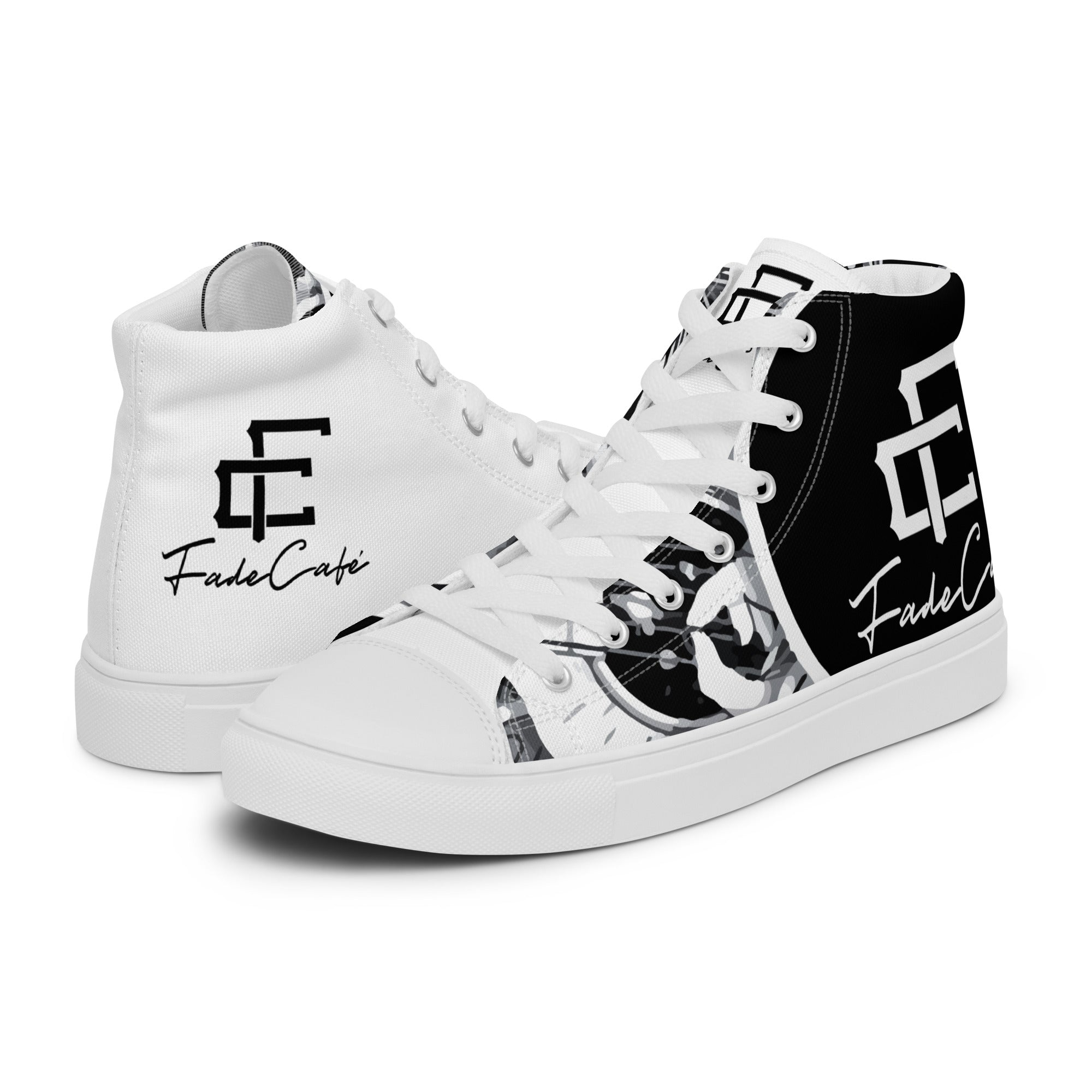 Deep Trip Men’s high top canvas shoes
